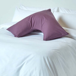 Homescapes Grape Egyptian Cotton V Shaped Pillowcase 200 Tc - thumbnail 2