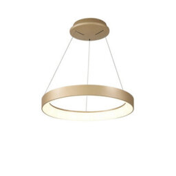 Luminosa Lighting Luminosa Niseko Ring Pendant 45Cm 30W Led, 3000K-6000K Tuneable, 2100Lm, Remote Control, Gold, 3Yrs Warranty - thumbnail 1