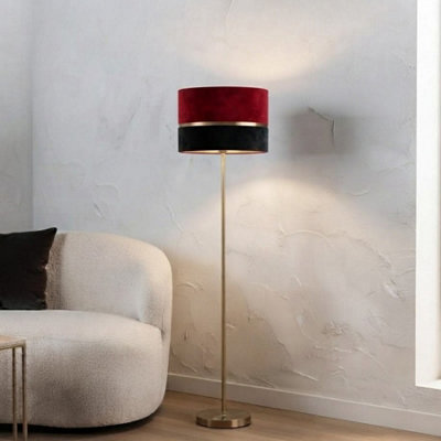 Garden Greatness Contemporary Velvet Stripe Floor Lamp - image 1