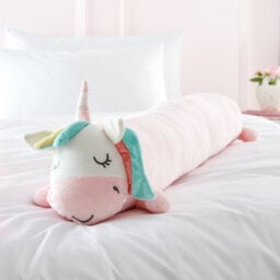 Catherine Lansfield Cuddle Friends Unicorn 90X15Cm Large 3D Cushion Pink - thumbnail 1
