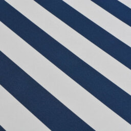 Berkfield Folding Awning Manual Operated 350 Cm Blue/white - thumbnail 5