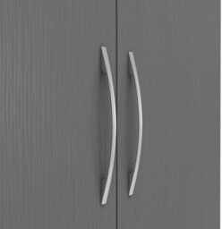 Seconique Nevada 6 Door 2 Drawer Mirrored Wardrobe In 3D Effect Grey Finish - thumbnail 8