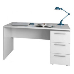 Amos Mann Furniture Adalrik Artic White Computer Office Desk Table - 2614 - thumbnail 3