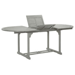 Berkfield Garden Table Grey 200X100X75 Cm Solid Acacia Wood - thumbnail 1