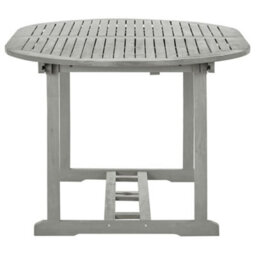 Berkfield Garden Table Grey 200X100X75 Cm Solid Acacia Wood - thumbnail 4