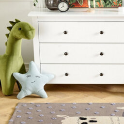 Beliani Llama Print Area Rug Brown - 80 X 150 Cm Low-Pile Runner With Non-Slip Backing For Kids Playroom - thumbnail 2