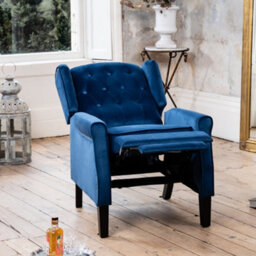Annapoli Recliner Armchair - Dark Blue - thumbnail 6