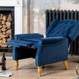 Annapoli Recliner Armchair - Dark Blue - thumbnail 3