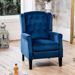 Annapoli Recliner Armchair - Dark Blue - thumbnail 4