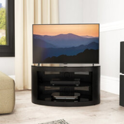 "Avf Affinity Buckingham 80Cm Oval Tv Stand, For Tvs Up To 40"" - Black" - thumbnail 2