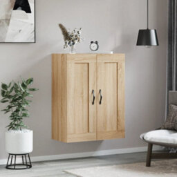 Berkfield Elegant Wall Mounted Cabinet Sonoma Oak 69.5X34X90 Cm Engineered Wood - thumbnail 3