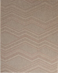Aspect Furniture Flatweave Geometric Rug-Bukhara Chevron Rug, Grey/terracotta,120X170Cm - thumbnail 4