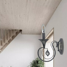 Modern Decorative Wall Light Sconce Swan Neck Pearl Black Metal Indoor Lighting - thumbnail 6