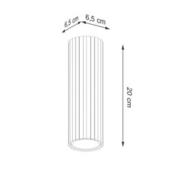 Luminosa Lighting Luminosa Karbon 20Cm Surface Mounted Downlight Taupe 1X Gu10 - thumbnail 8