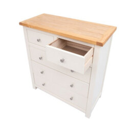 Cabinet Bits Maggiori 5 Drawer Chest Of Drawers Chrome Knob - thumbnail 4