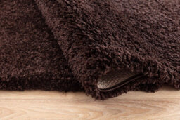 Desire Rugs Plain Living Room Shaggy Area Rugs Brown 200X290 Cm - thumbnail 4