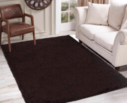 Desire Rugs Plain Living Room Shaggy Area Rugs Brown 200X290 Cm - thumbnail 5