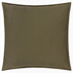 Yard Slub Cotton Polyester Filled Cushion, Lichen Green, 50 X 50Cm - thumbnail 2