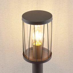 CGC Lighting Cgc Dark Grey Diagonal Pattern Tall Post Pathway Light - thumbnail 3