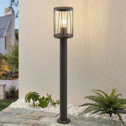 CGC Lighting Cgc Dark Grey Diagonal Pattern Tall Post Pathway Light - thumbnail 4