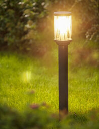 CGC Lighting Cgc Dark Grey Diagonal Pattern Tall Post Pathway Light - thumbnail 1