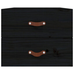Berkfield Wall-Mounted Bedside Cabinets 2 Pcs Black 50X36X40 Cm - thumbnail 6