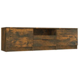 Vidaxl Tv Cabinet Smoked Oak 140X35X40 Cm Engineered Wood - thumbnail 1