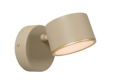 Lucide Gian Wall Light - Led Dim. 2700K - Taupe - image 1