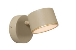Lucide Gian Wall Light - Led Dim. 2700K - Taupe - thumbnail 1