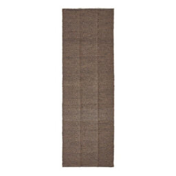 Homescapes Black Geometric Jute Rug, 66 X 200 Cm - thumbnail 2