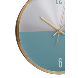 Orsina Elko Silver Gold And Blue Finish Wall Clock - thumbnail 3