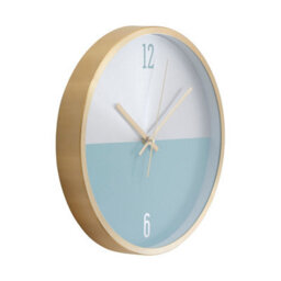 Orsina Elko Silver Gold And Blue Finish Wall Clock - thumbnail 2