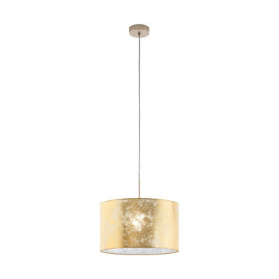 Elegant Champagne Gold Pendant Ceiling Light With E27 Bulb Socket - image 1
