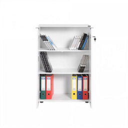 Fwstyle 2 Door Lockable Office Storage Cabinet White - thumbnail 5