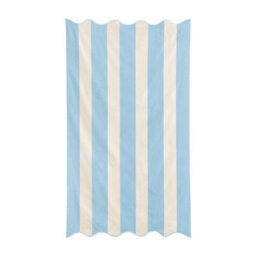 Allure Bath Fashions Large Scalloped Striped Beach Towel - Ice Blue - thumbnail 1
