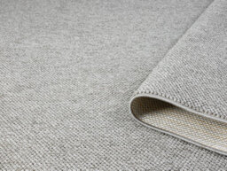 Avior Washable Plain Living Room Area Rug - Loop Pile Pebble Design Grey 60Cm X 220Cm - thumbnail 4