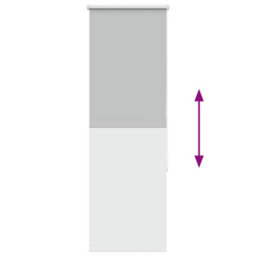 Berkfield Roller Blind Blackout Light Grey 55X175 Cm Fabric Width 50.7 Cm Polyester - thumbnail 9
