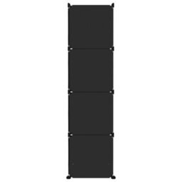 Berkfield Practical Cube Storage Cabinet For Kids With 10 Cubes Black Pp - thumbnail 4