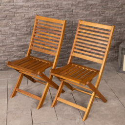 Charles Bentley Fsc Acacia Hardwood 5Pc Garden Furniture Set  - Table & 4 Chairs - thumbnail 3