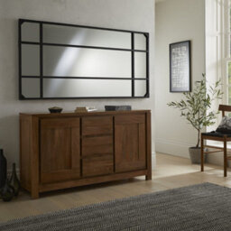 The Online Mirror Shop Wall Mirror Jersey Industrial Rectangular Shape With Full Length Black Frame- H 160Cm X W 80Cm For Hanging In Entryway - thumbnail 2