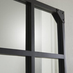 The Online Mirror Shop Wall Mirror Jersey Industrial Rectangular Shape With Full Length Black Frame- H 160Cm X W 80Cm For Hanging In Entryway - thumbnail 4