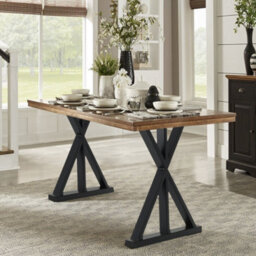 Garden Sanctuary Black Furniture Legs Metal Creative Table Legs L60 X W7 X H70Cm - thumbnail 2