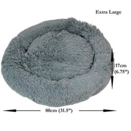 Actiaspet Dog Cat Bed Fluffy Donut Kitten Puppy Pet Cushion Calming Mattress Xl - thumbnail 3