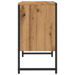 Berkfield Bathroom Sink Cabinet Artisan Oak 60X33X60 Cm Engineered Wood - thumbnail 6