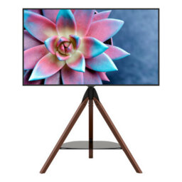 "Avf Hoxton Freestanding Tripod Tv Stand For 32-70"" Tvs, Dark Wood" - thumbnail 8