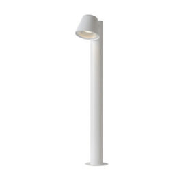 Lucide Dingo-Led Modern Bollard Light Outdoor - Led Dim. - Gu10 - 1X5W 3000K - Ip44 - White - thumbnail 1