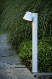 Lucide Dingo-Led Modern Bollard Light Outdoor - Led Dim. - Gu10 - 1X5W 3000K - Ip44 - White - thumbnail 4