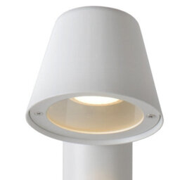 Lucide Dingo-Led Modern Bollard Light Outdoor - Led Dim. - Gu10 - 1X5W 3000K - Ip44 - White - thumbnail 6