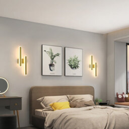 Pheashine Glitter Gold Double Bar Led Wall Light 32W 3Cct 3000K-6500K 44X18X3.5Cm Acrylic 220-240V - thumbnail 5