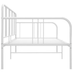 Vidaxl Sofa Bed Frame Without Mattress White Metal 90X200 Cm - thumbnail 4